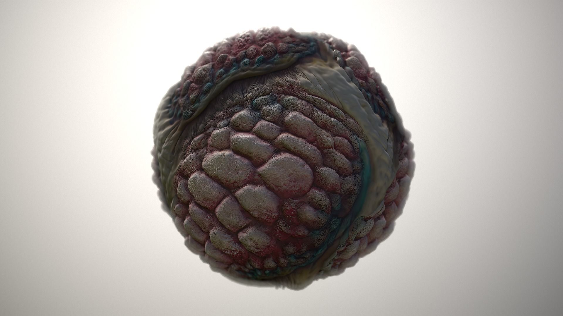 Material Skin Monster 39 Seamless PBR Texture Texture_3