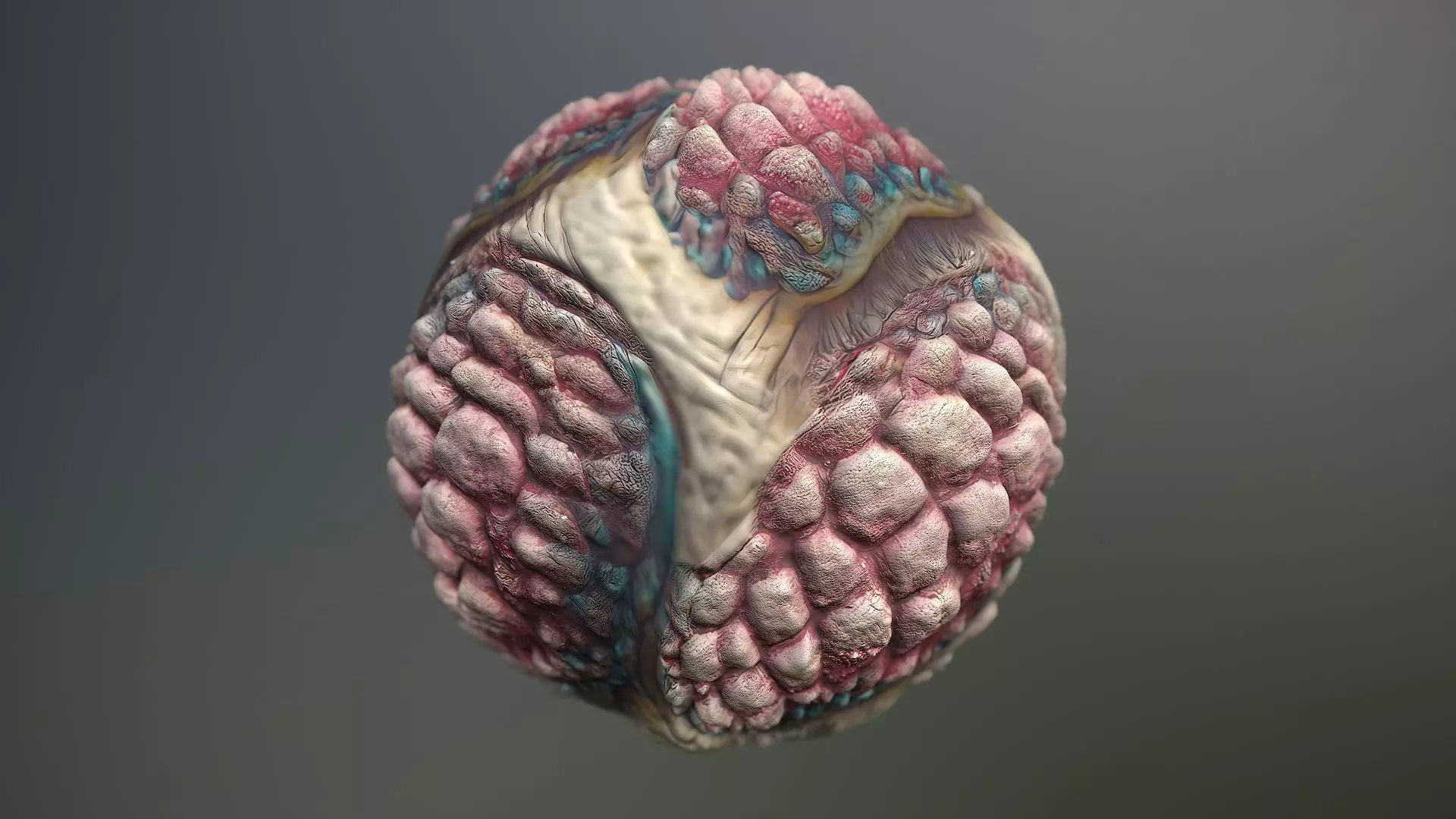 Material Skin Monster 39 Seamless PBR Texture Texture_0