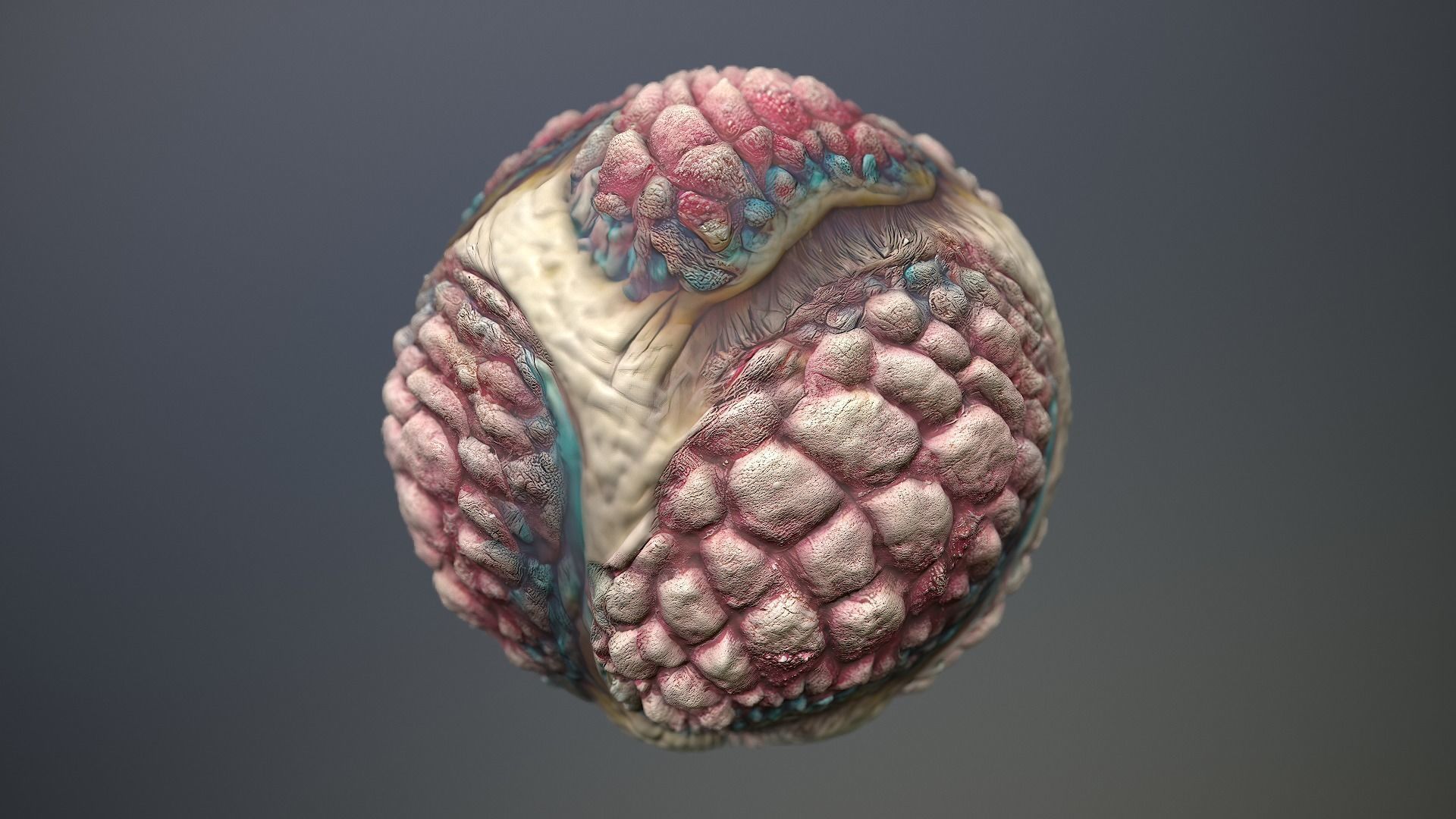 Material Skin Monster 39 Seamless PBR Texture Texture_11