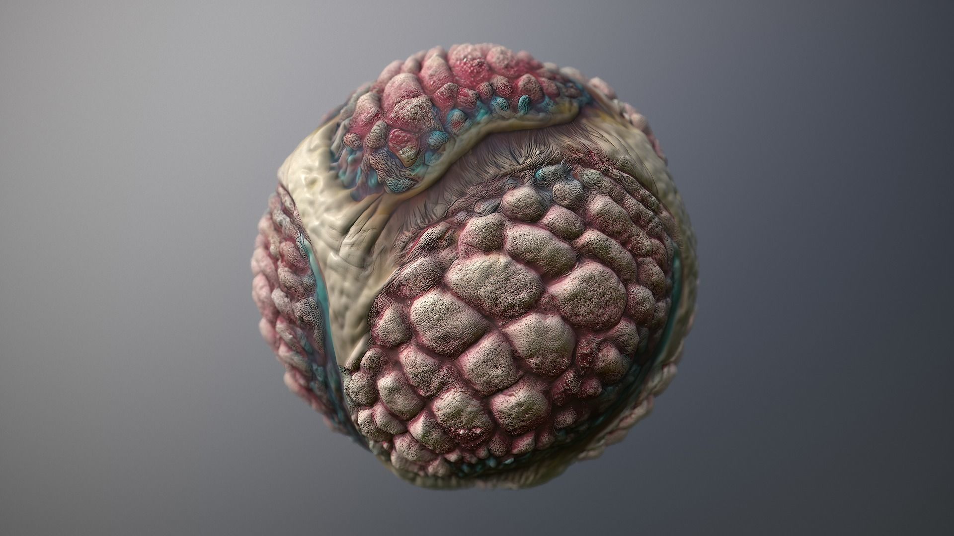 Material Skin Monster 39 Seamless PBR Texture Texture_8