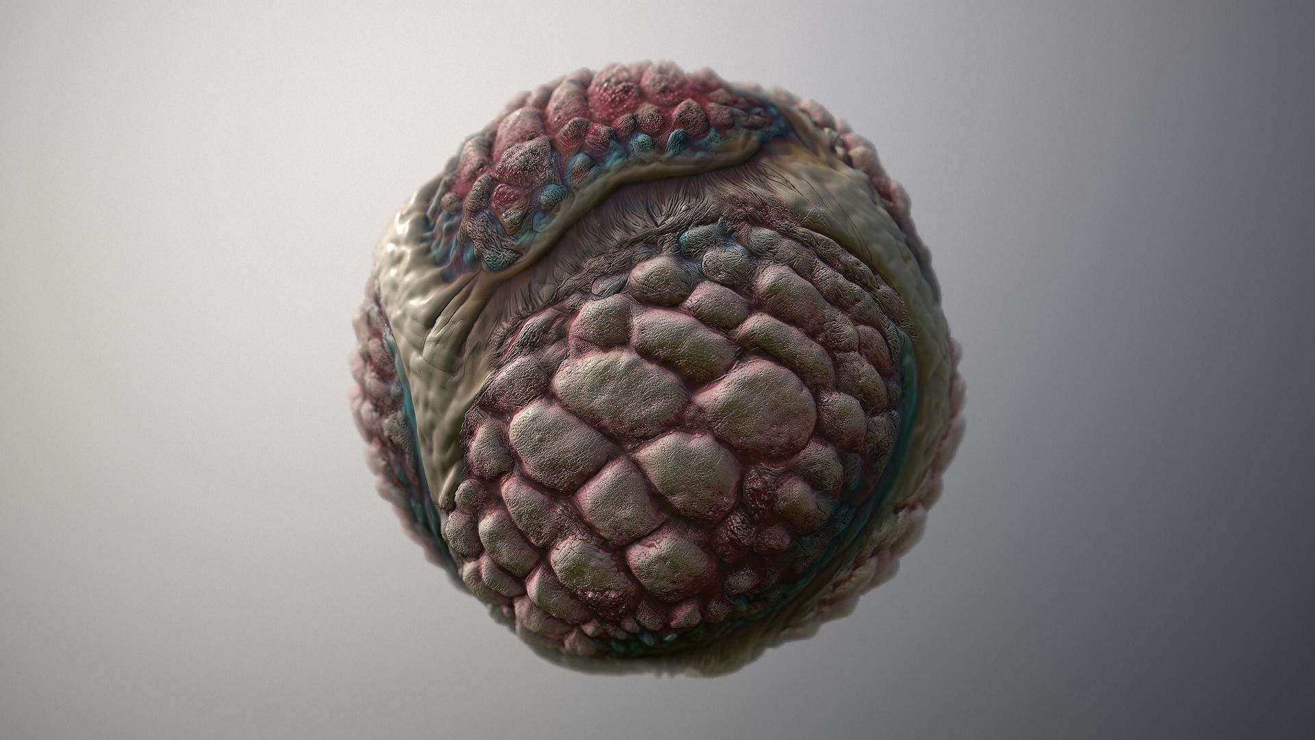 Material Skin Monster 39 Seamless PBR Texture Texture_6