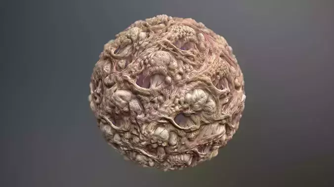 Material Skin Monster 38 Seamless PBR Texture Texture