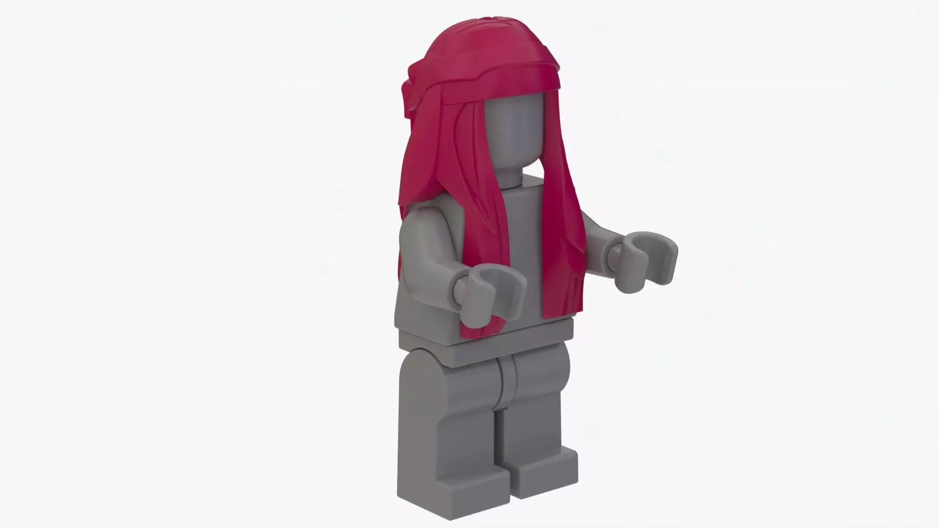 Lego Pirate scarf matchable Low-poly 3D model_0
