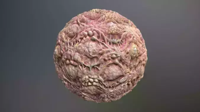 Material Skin Monster 36 Seamless PBR Texture Texture