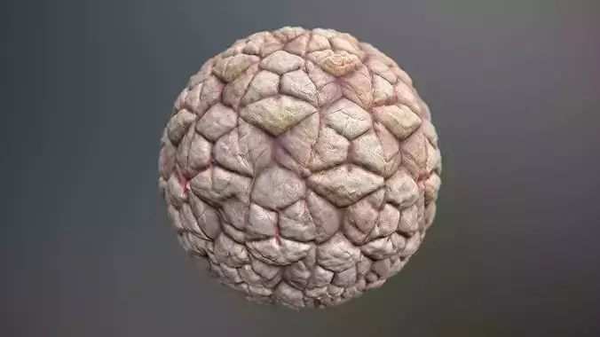 Material Skin Monster 35 Seamless PBR Texture Texture