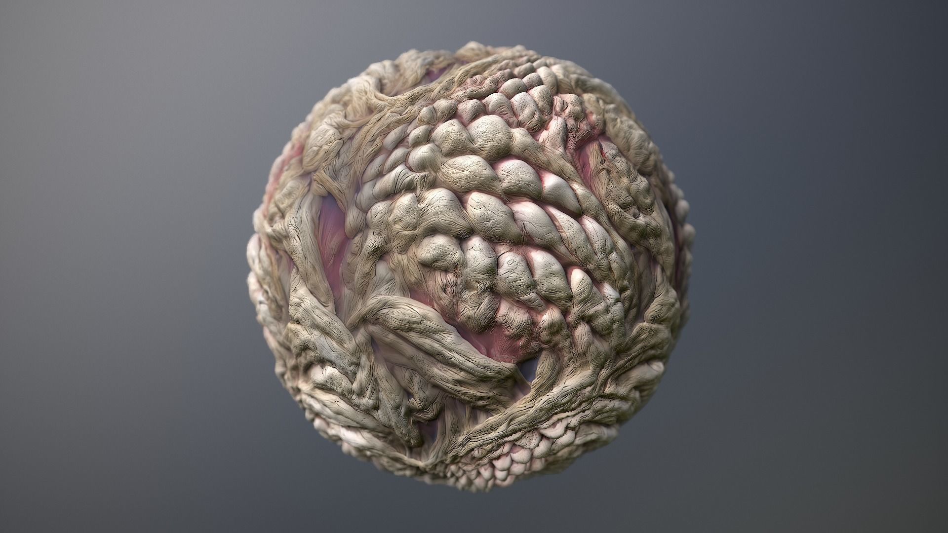 Material Skin Monster 34 Seamless PBR Texture Texture_9