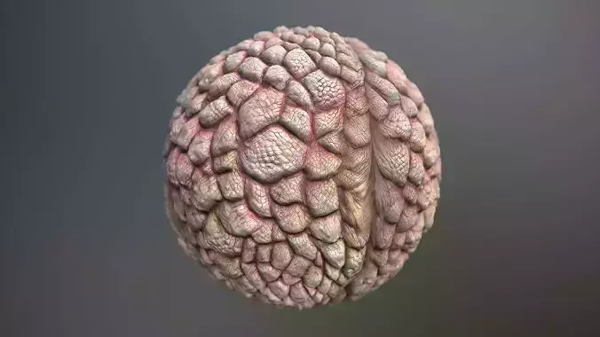 Material Skin Monster 33 Seamless PBR Texture Texture