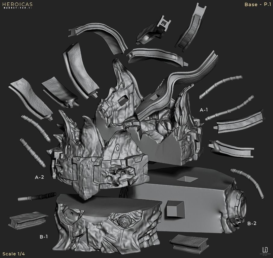 Herocias - Magneto Ver1 -  3D print model_9