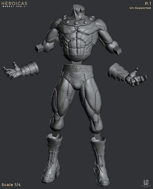 Herocias - Magneto Ver1 -  3D print model_8