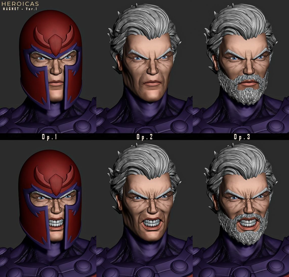Herocias - Magneto Ver1 -  3D print model_18