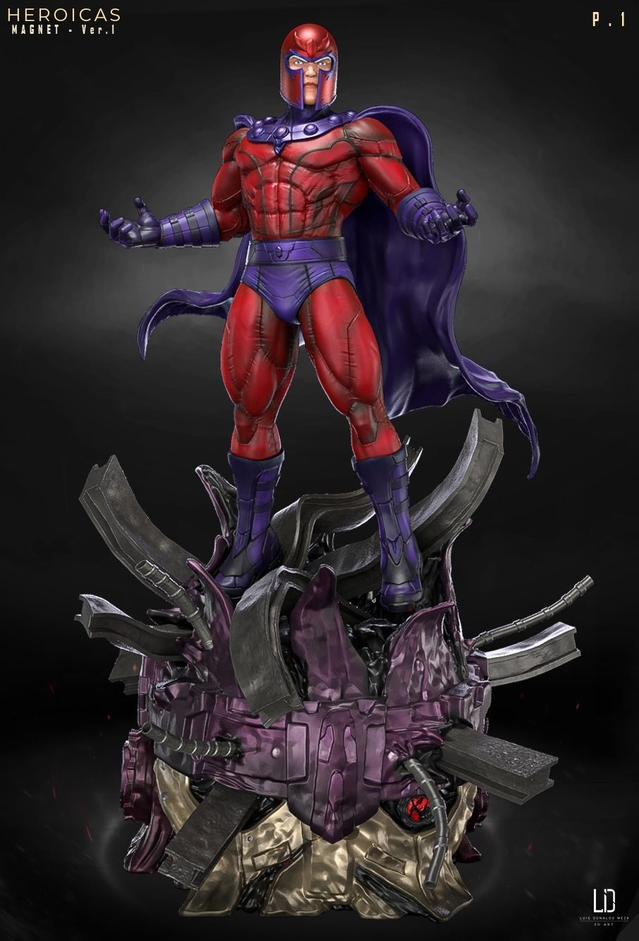 Herocias - Magneto Ver1 -  3D print model_6