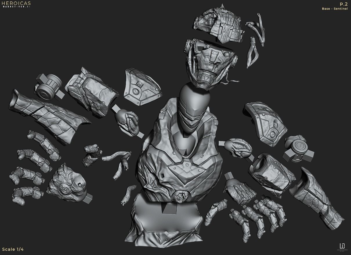 Herocias - Magneto Ver1 -  3D print model_13