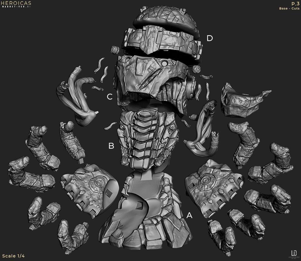 Herocias - Magneto Ver1 -  3D print model_5