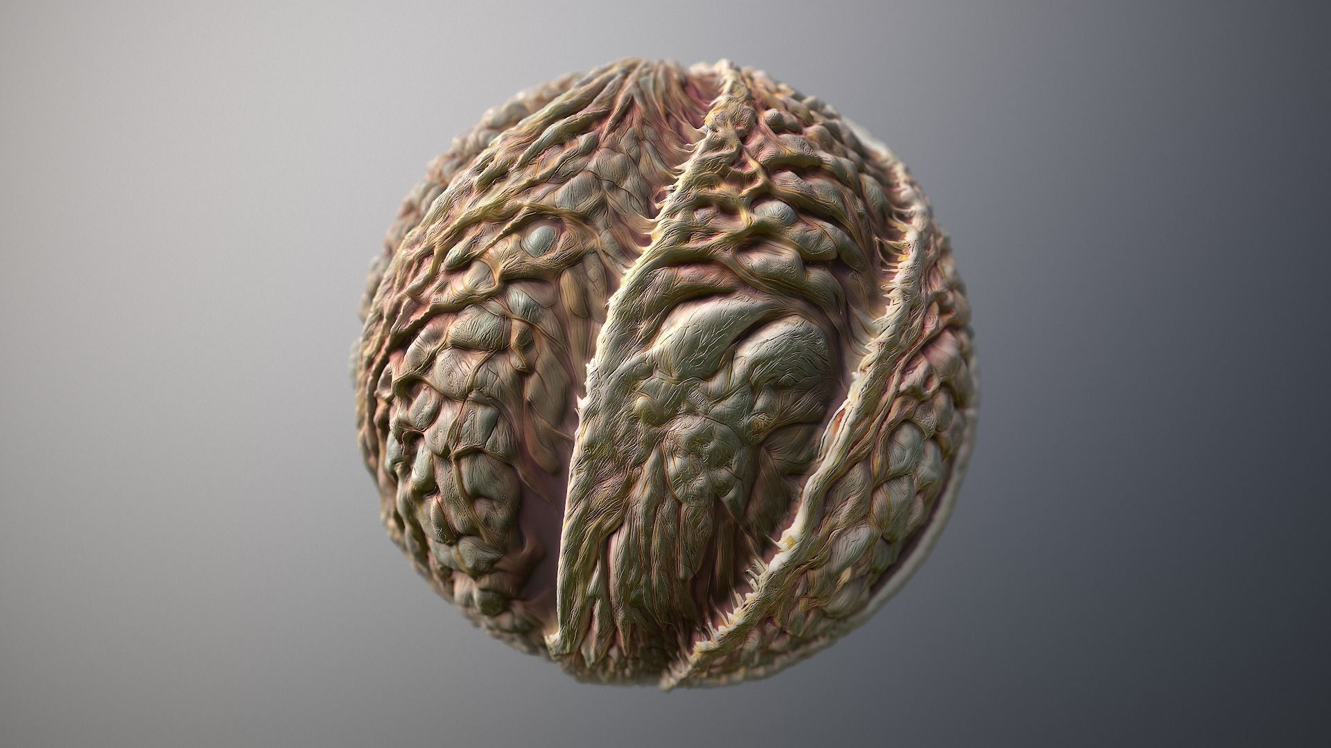 Material Skin Monster 32 Seamless PBR Texture Texture_7