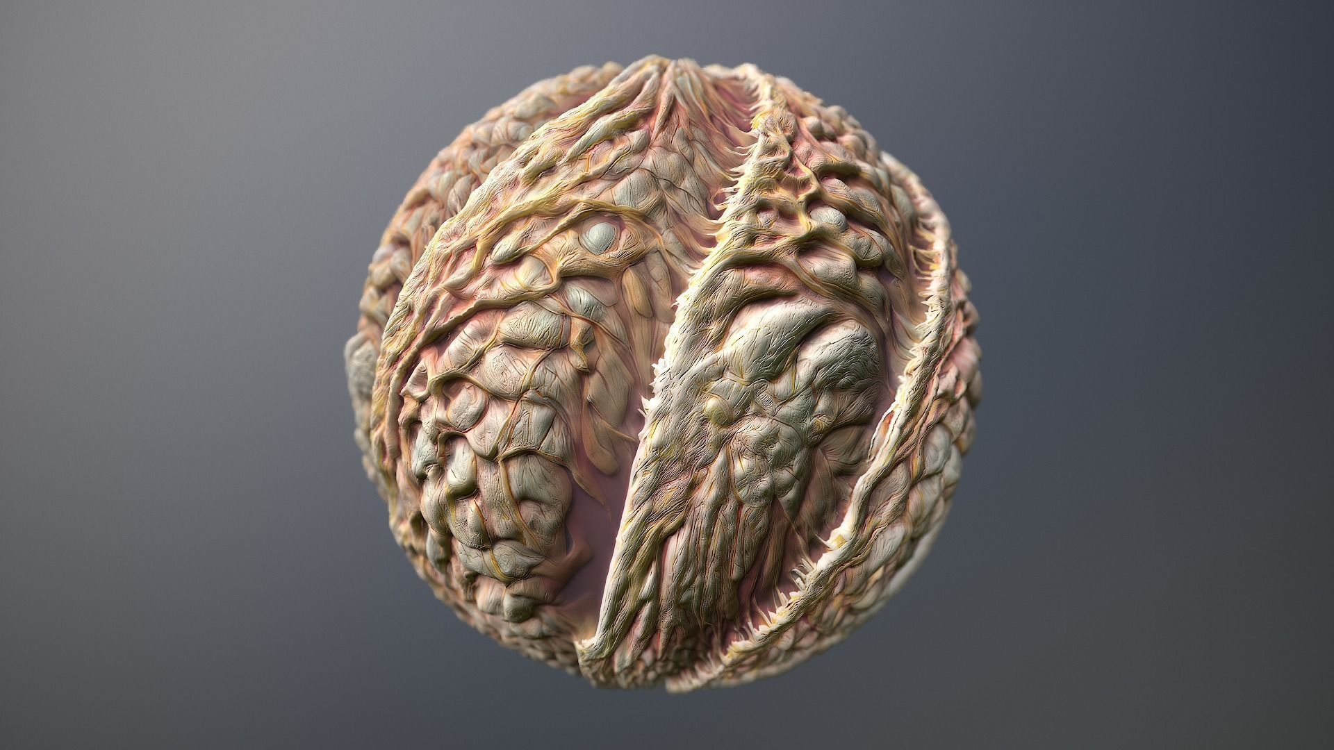 Material Skin Monster 32 Seamless PBR Texture Texture_9