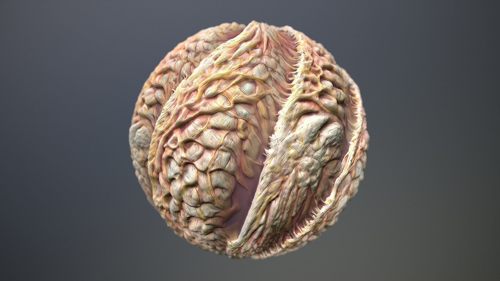 Material Skin Monster 32 Seamless PBR Texture Texture_11