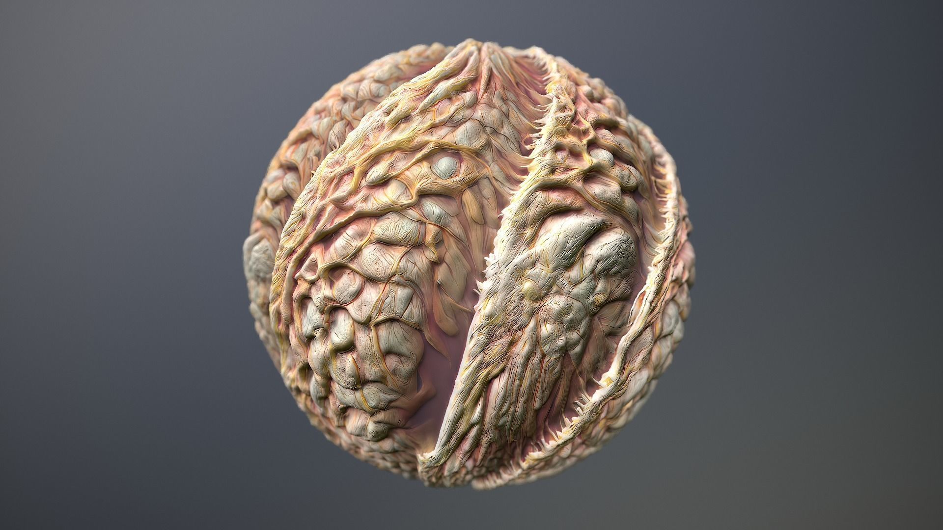 Material Skin Monster 32 Seamless PBR Texture Texture_10