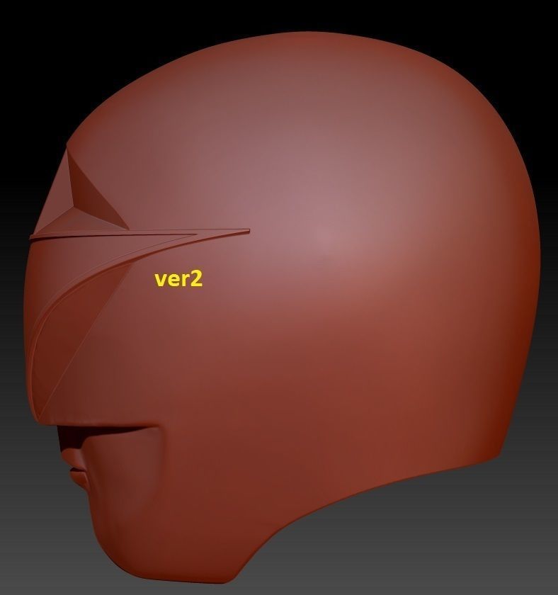 BLUE ZEO RANGER HELMET 3D print model_2