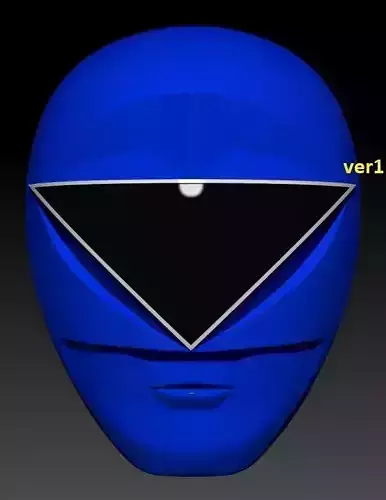 BLUE ZEO RANGER HELMET 3D print model