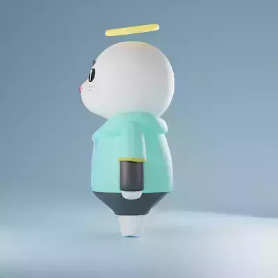  seal cartoon character model 3D