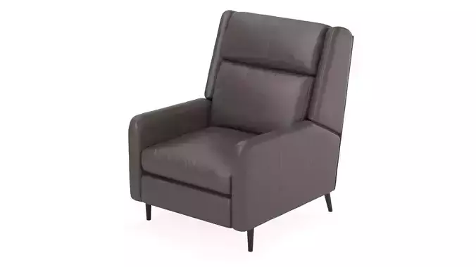 Pelle Leather Reclining Chair 3D model