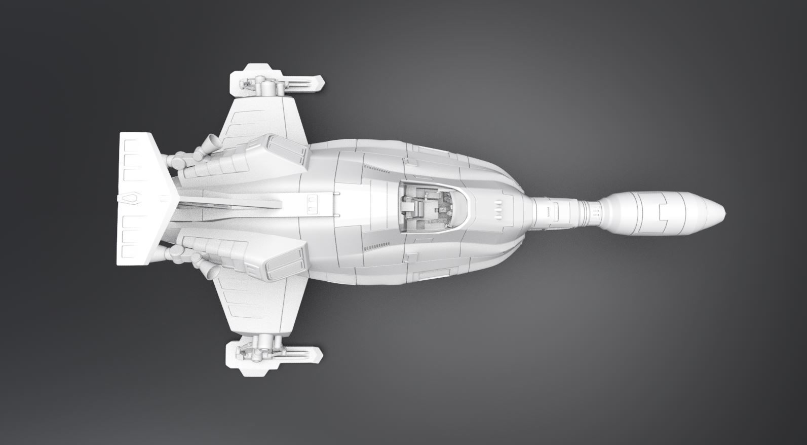 New Shado Interceptor Scale model 3D print model_3