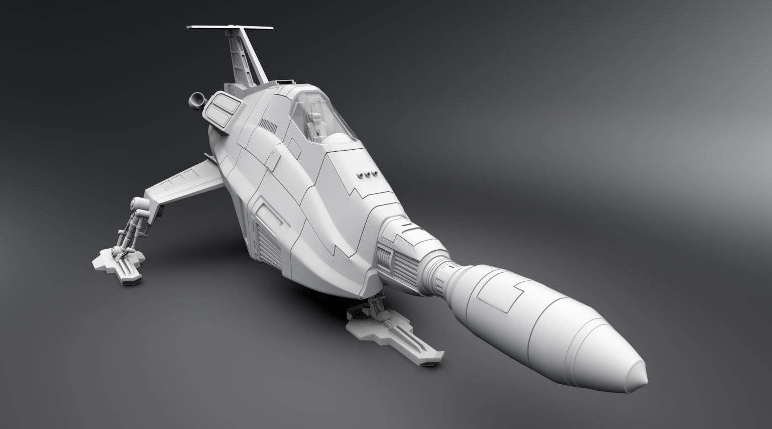 New Shado Interceptor Scale model 3D print model_4