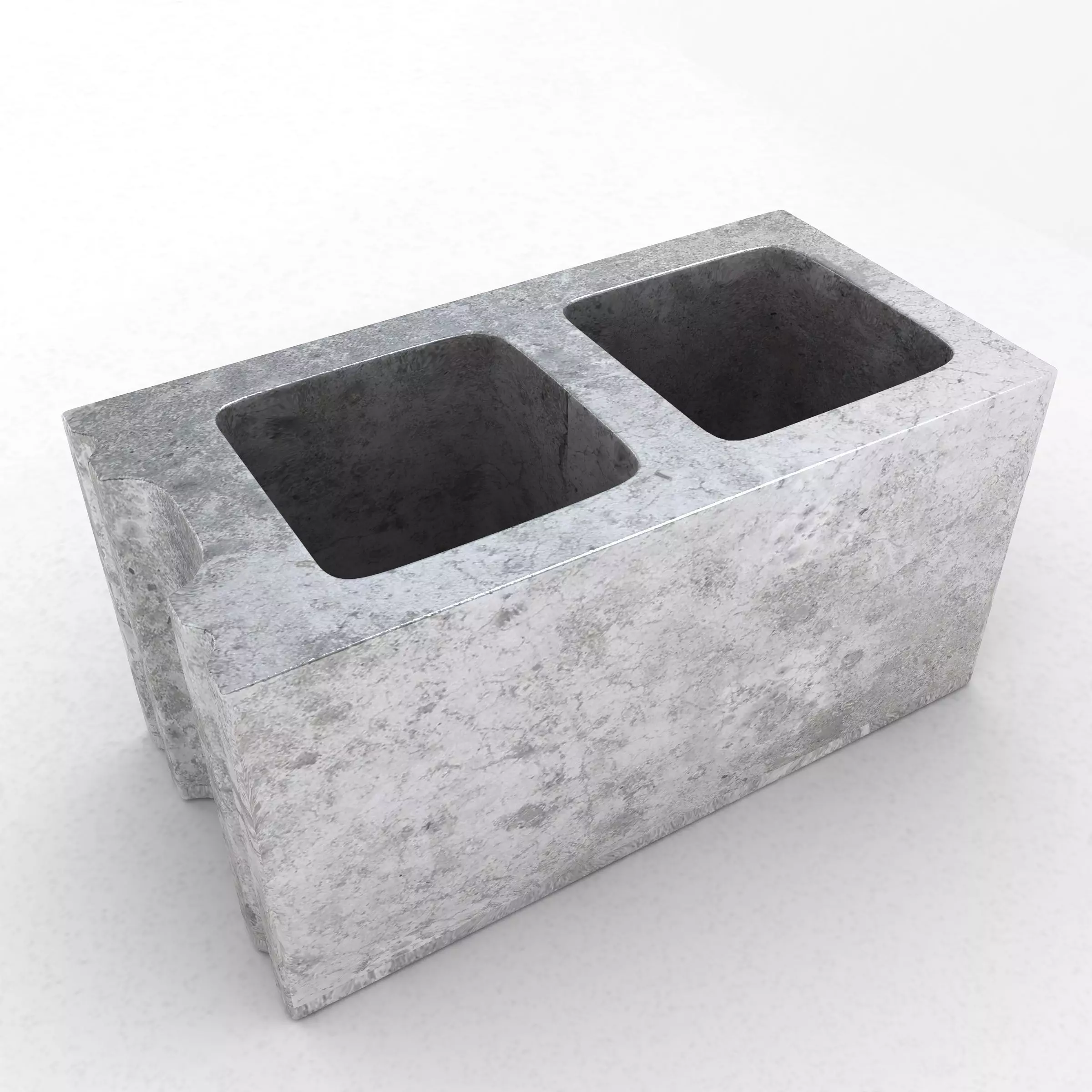 Cinder Concrete Block  3D model_0