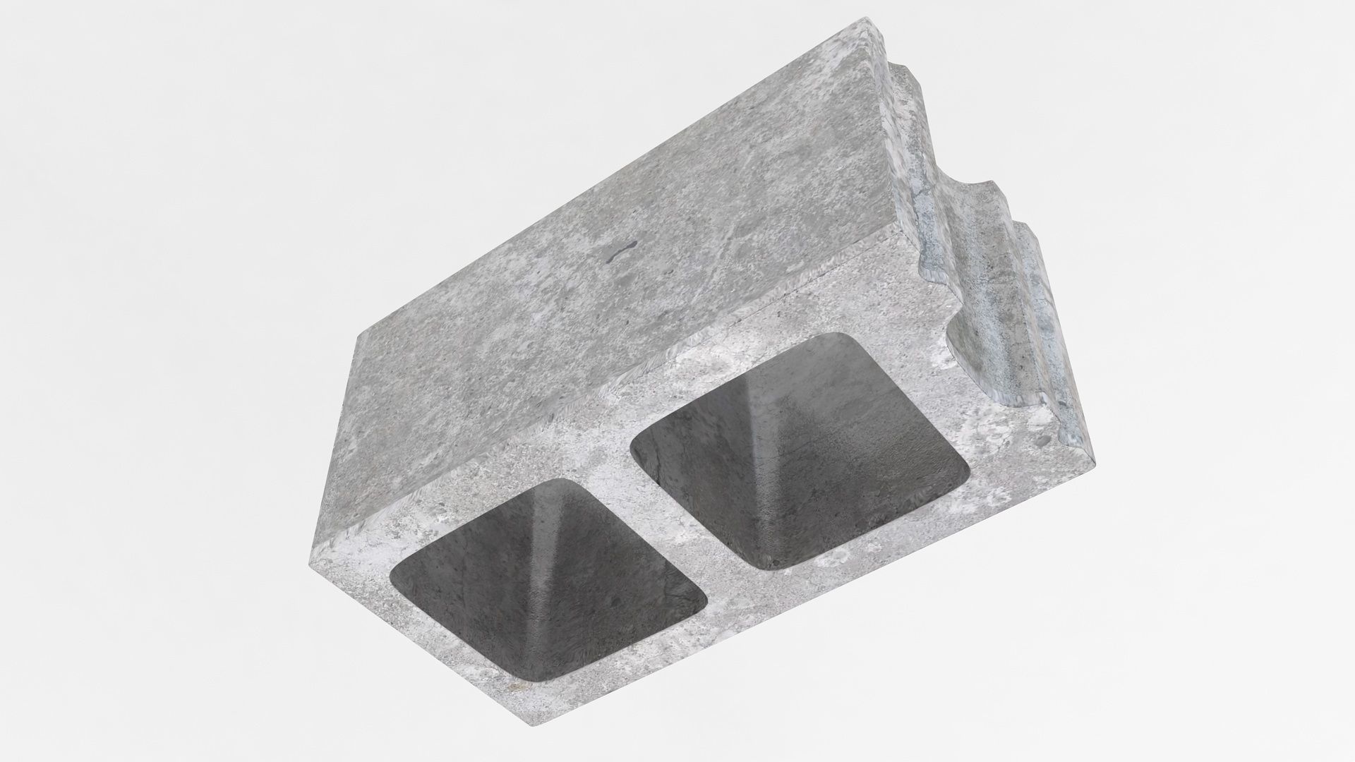Cinder Concrete Block  3D model_3