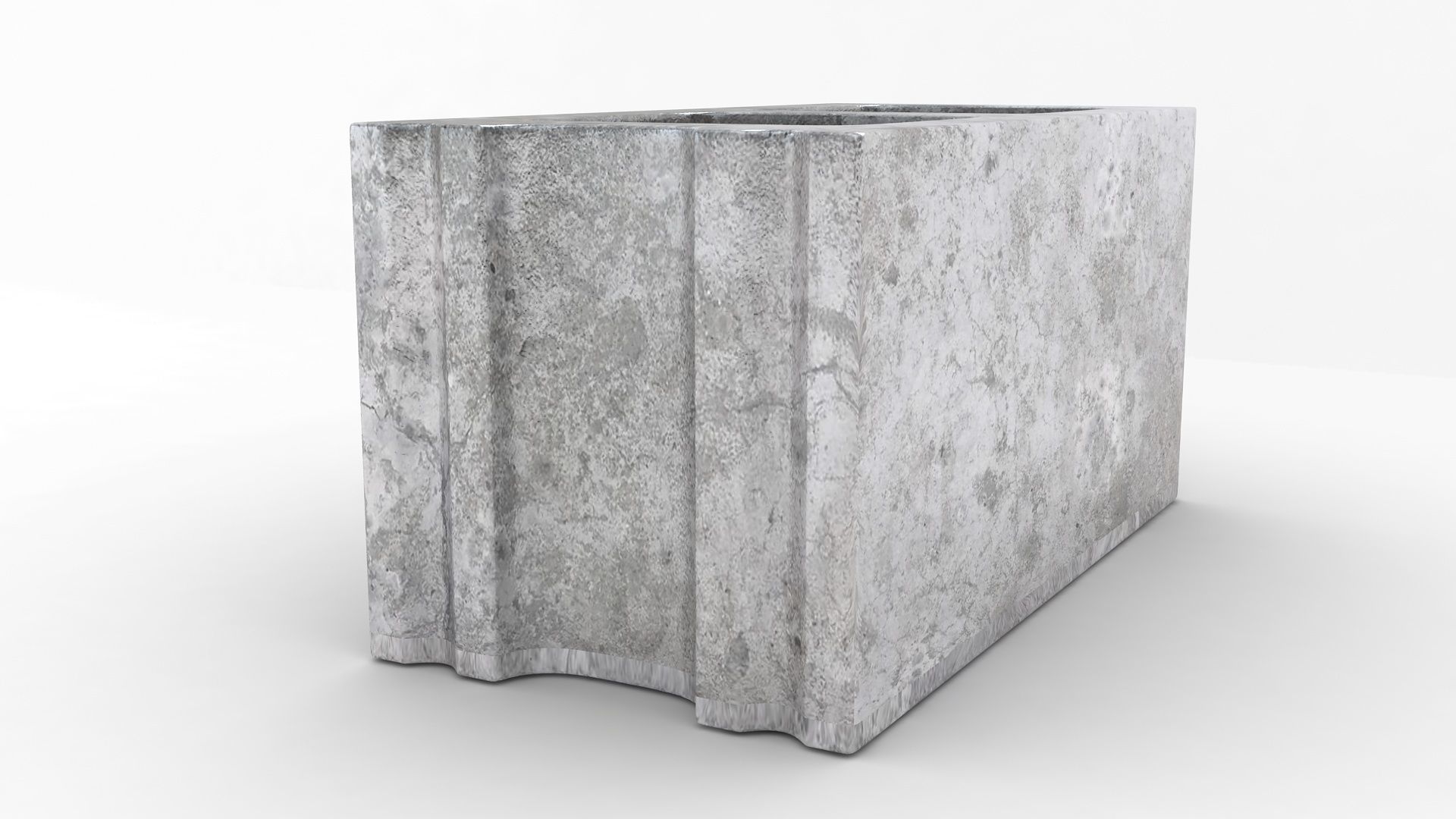 Cinder Concrete Block  3D model_4