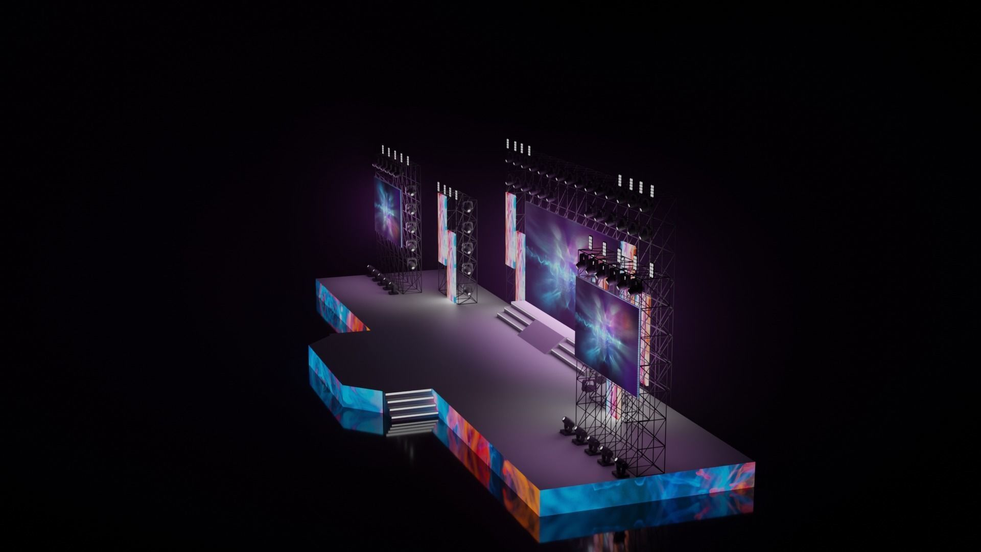 Concert stage 3D 3D model_23