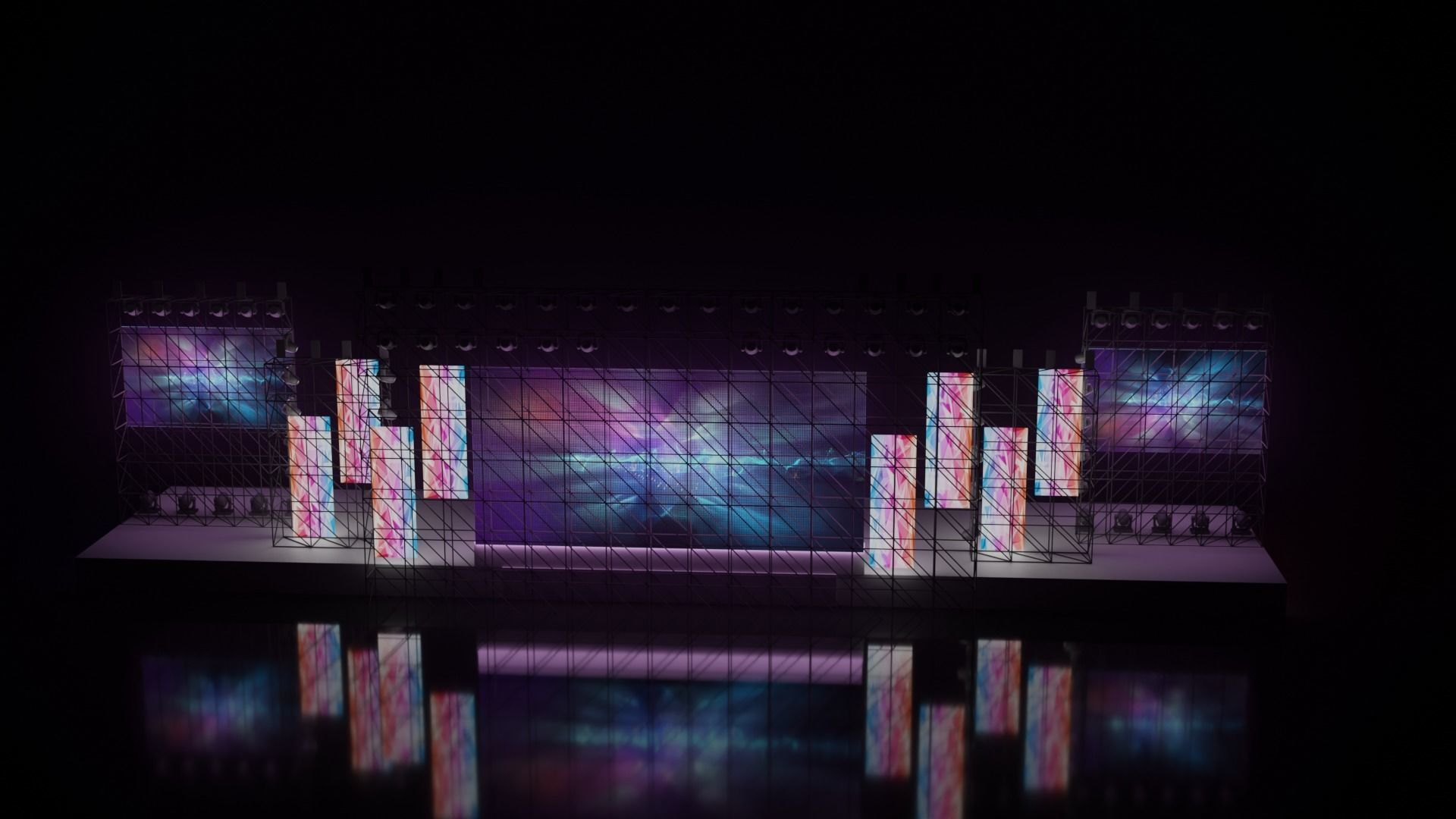 Concert stage 3D 3D model_17