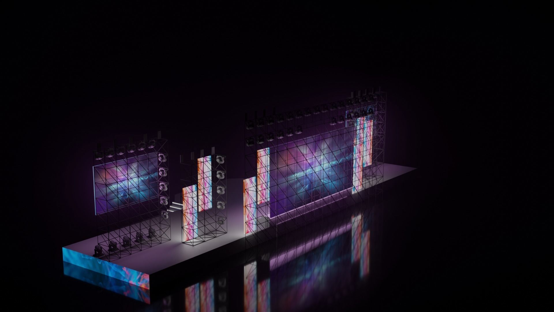 Concert stage 3D 3D model_20