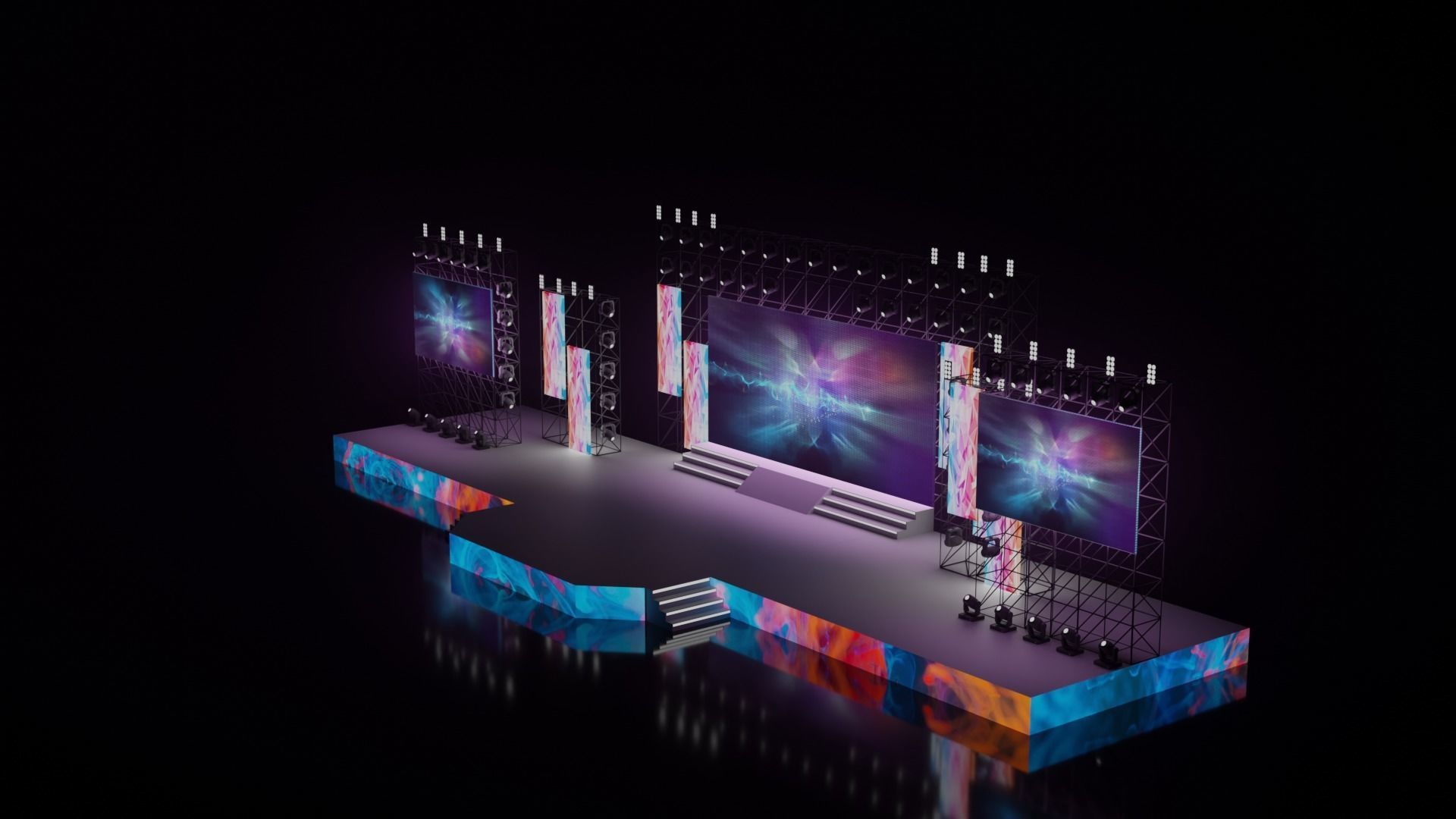 Concert stage 3D 3D model_24