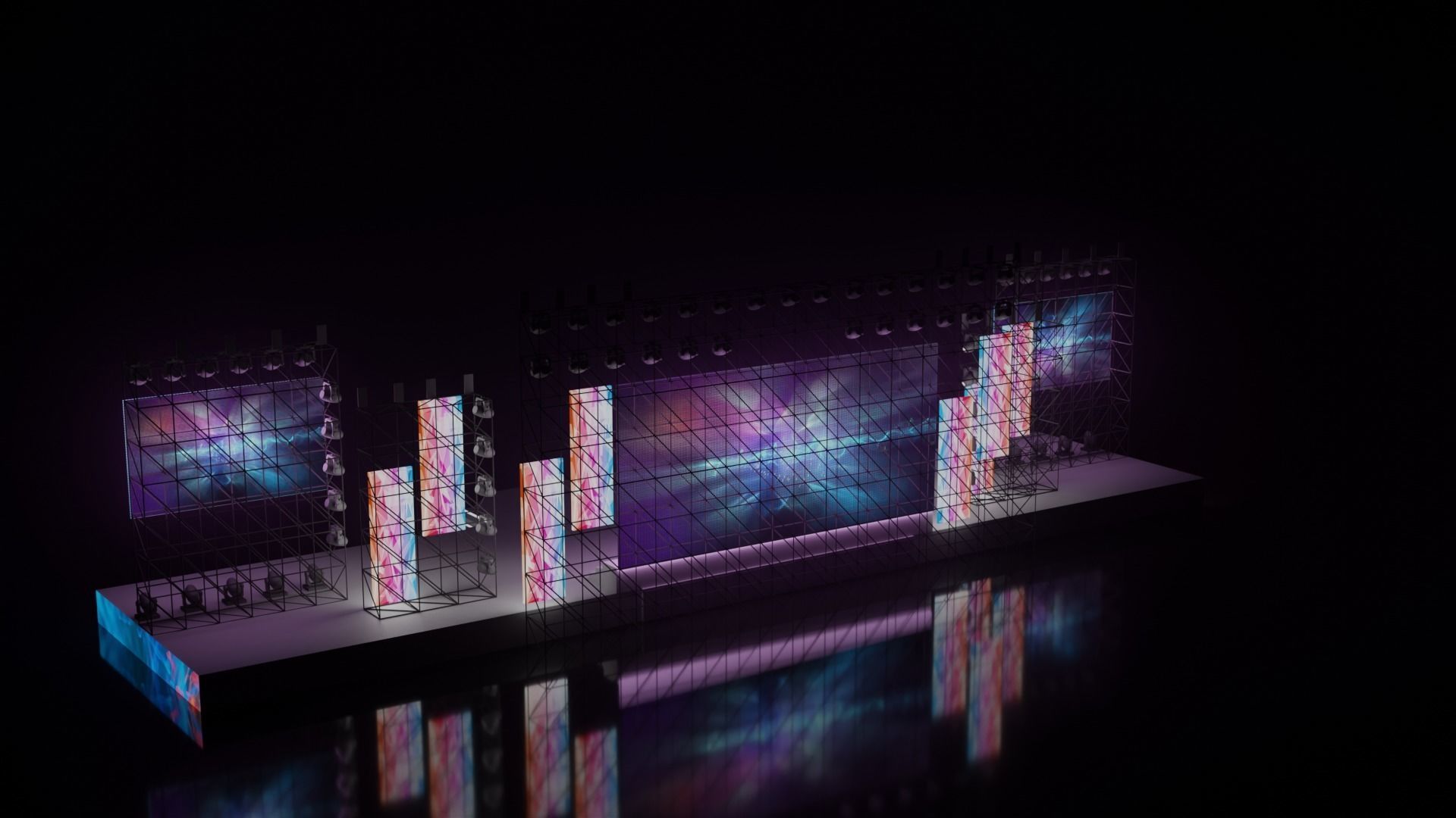 Concert stage 3D 3D model_19