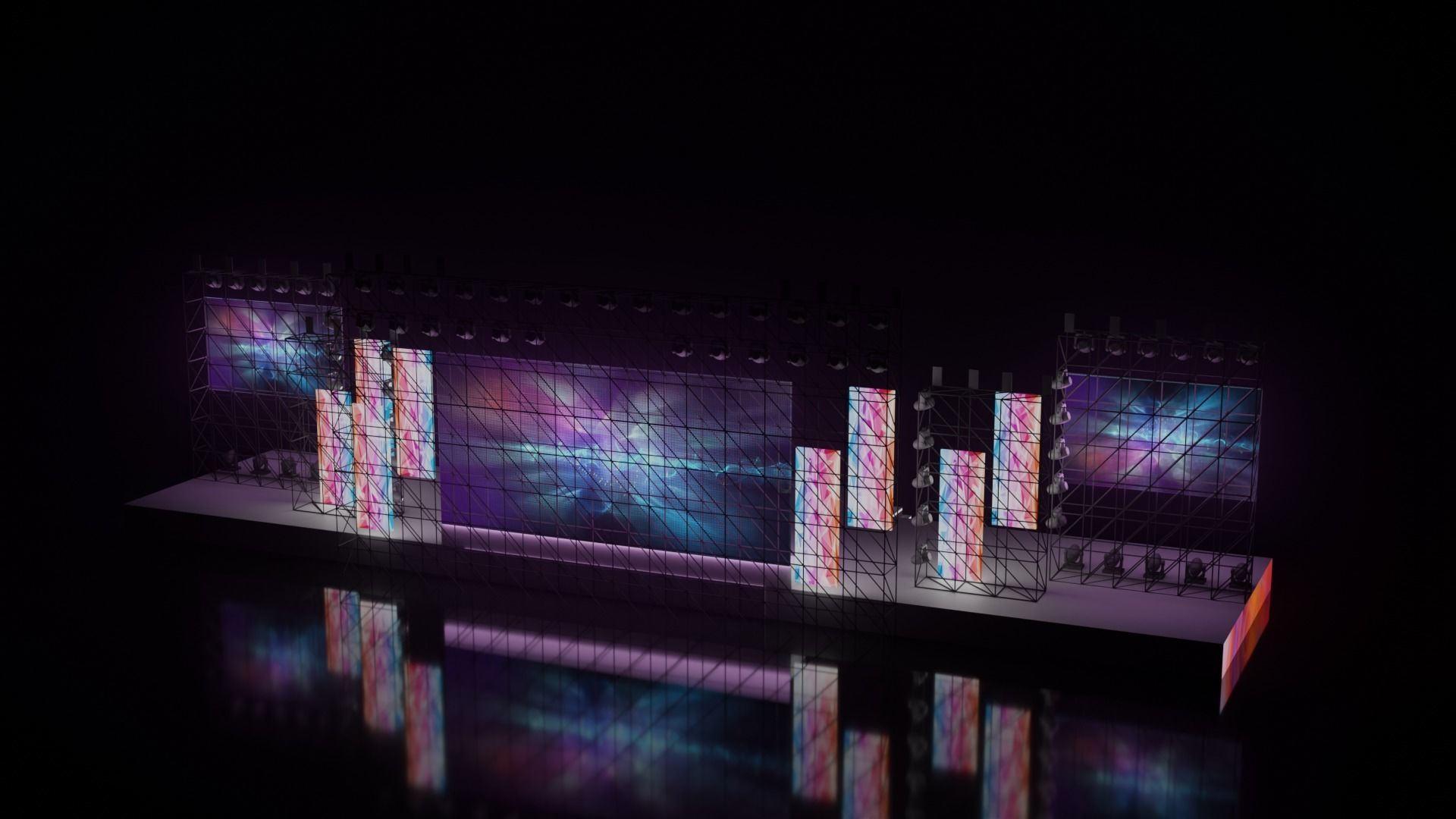 Concert stage 3D 3D model_16