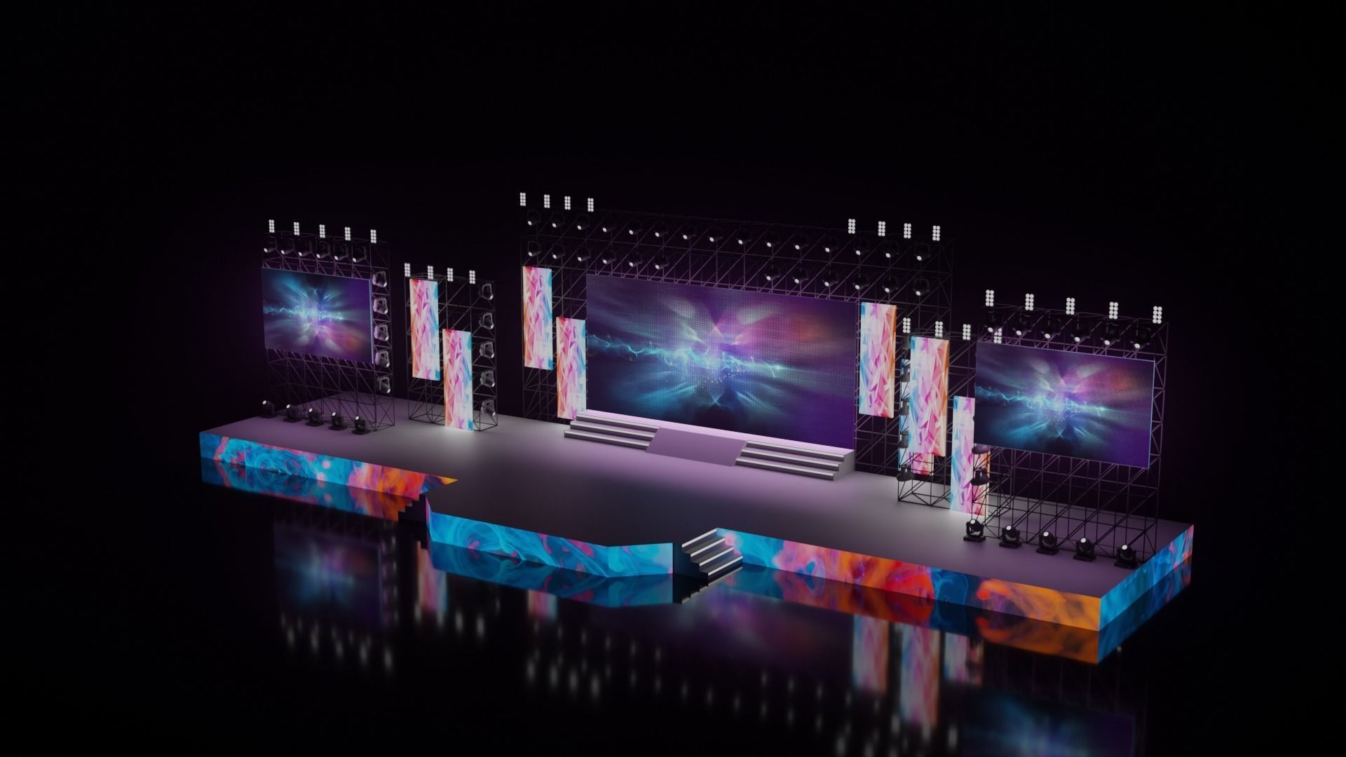 Concert stage 3D 3D model_25