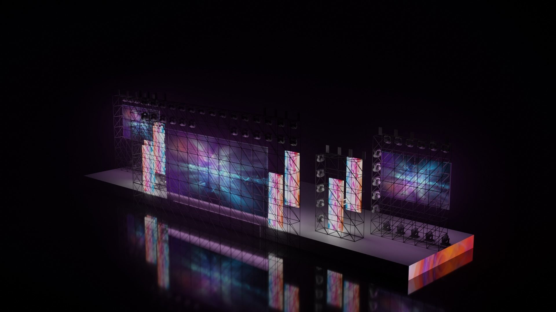 Concert stage 3D 3D model_15