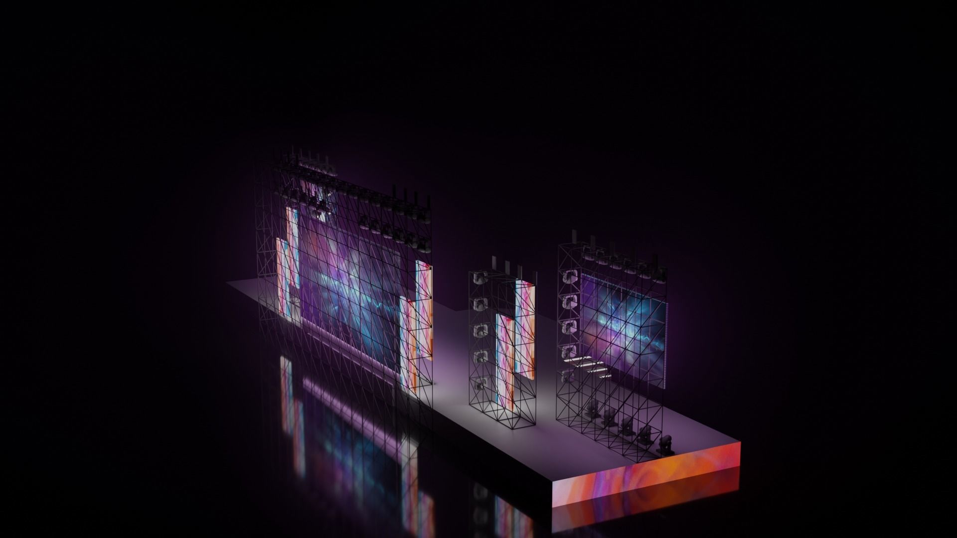 Concert stage 3D 3D model_14