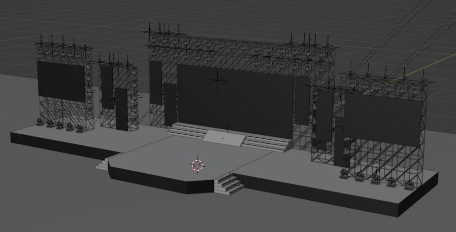Concert stage 3D 3D model_26