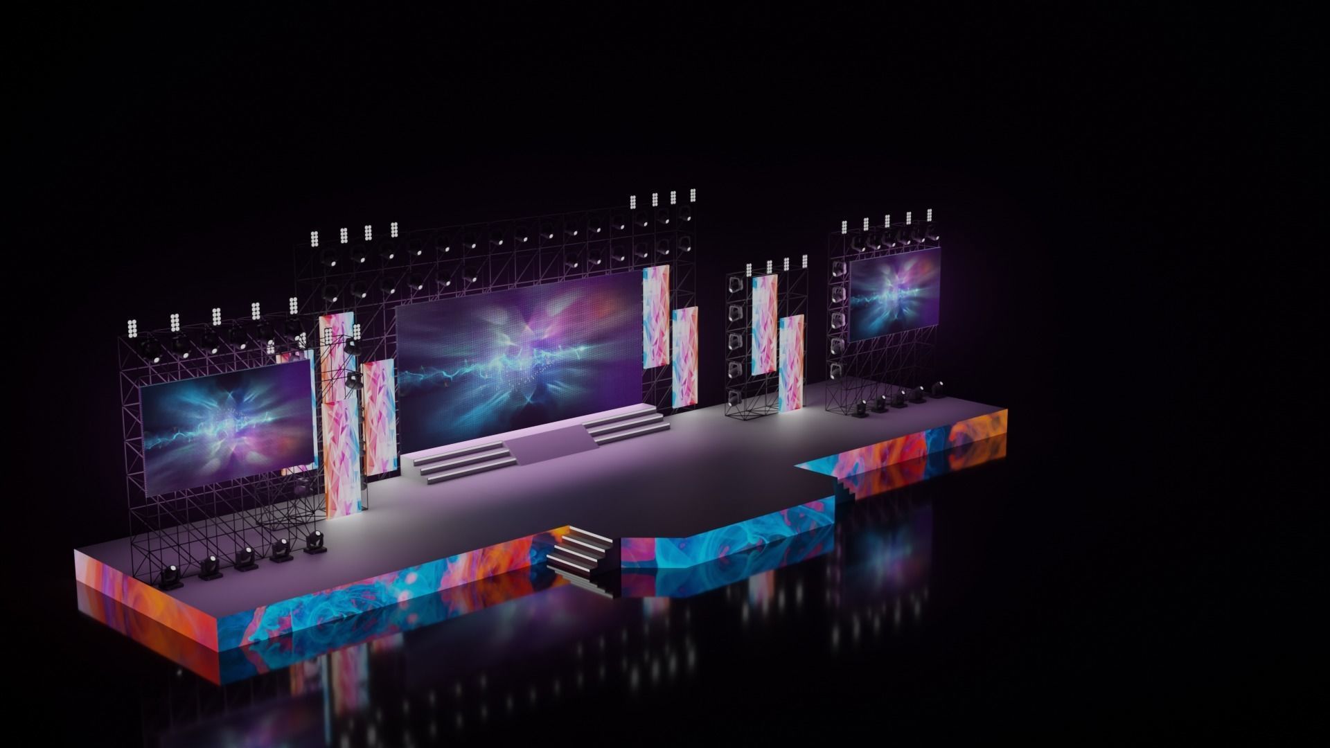 Concert stage 3D 3D model_10