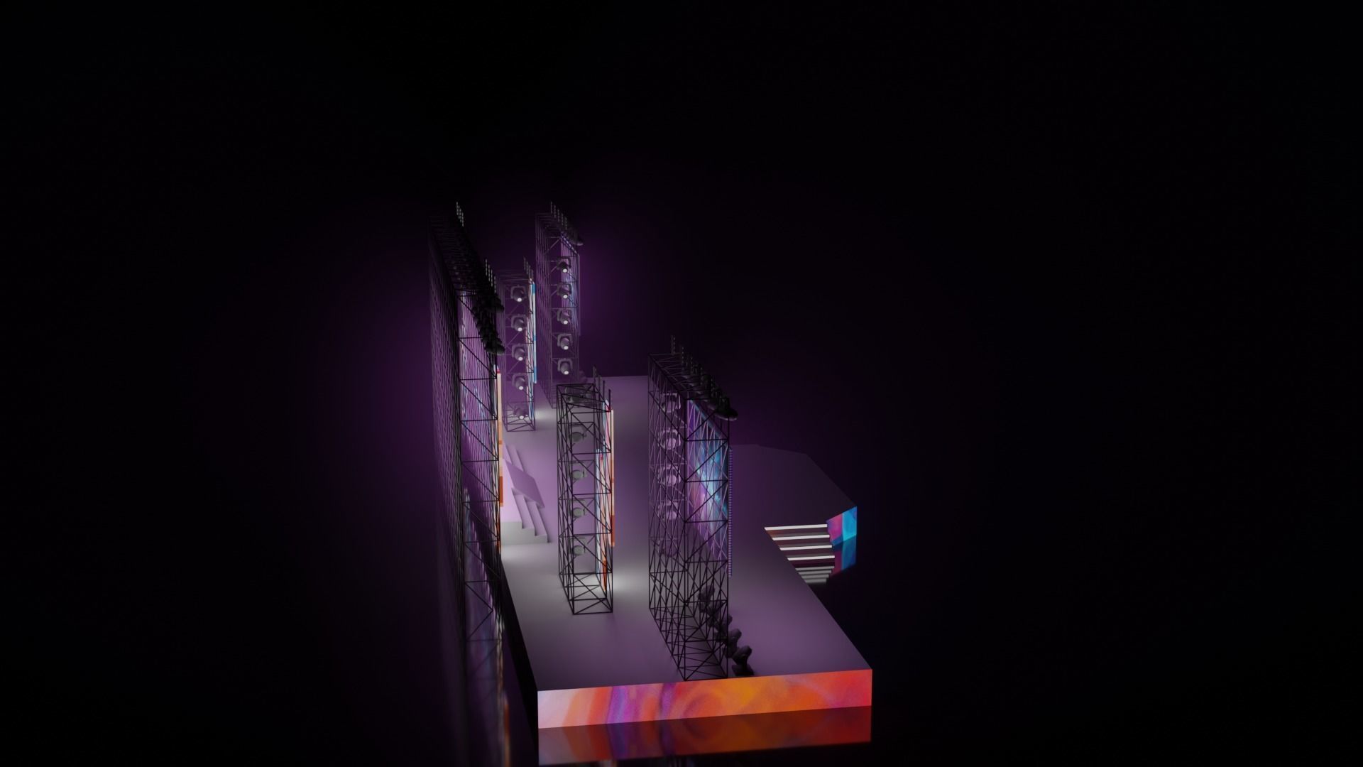 Concert stage 3D 3D model_13