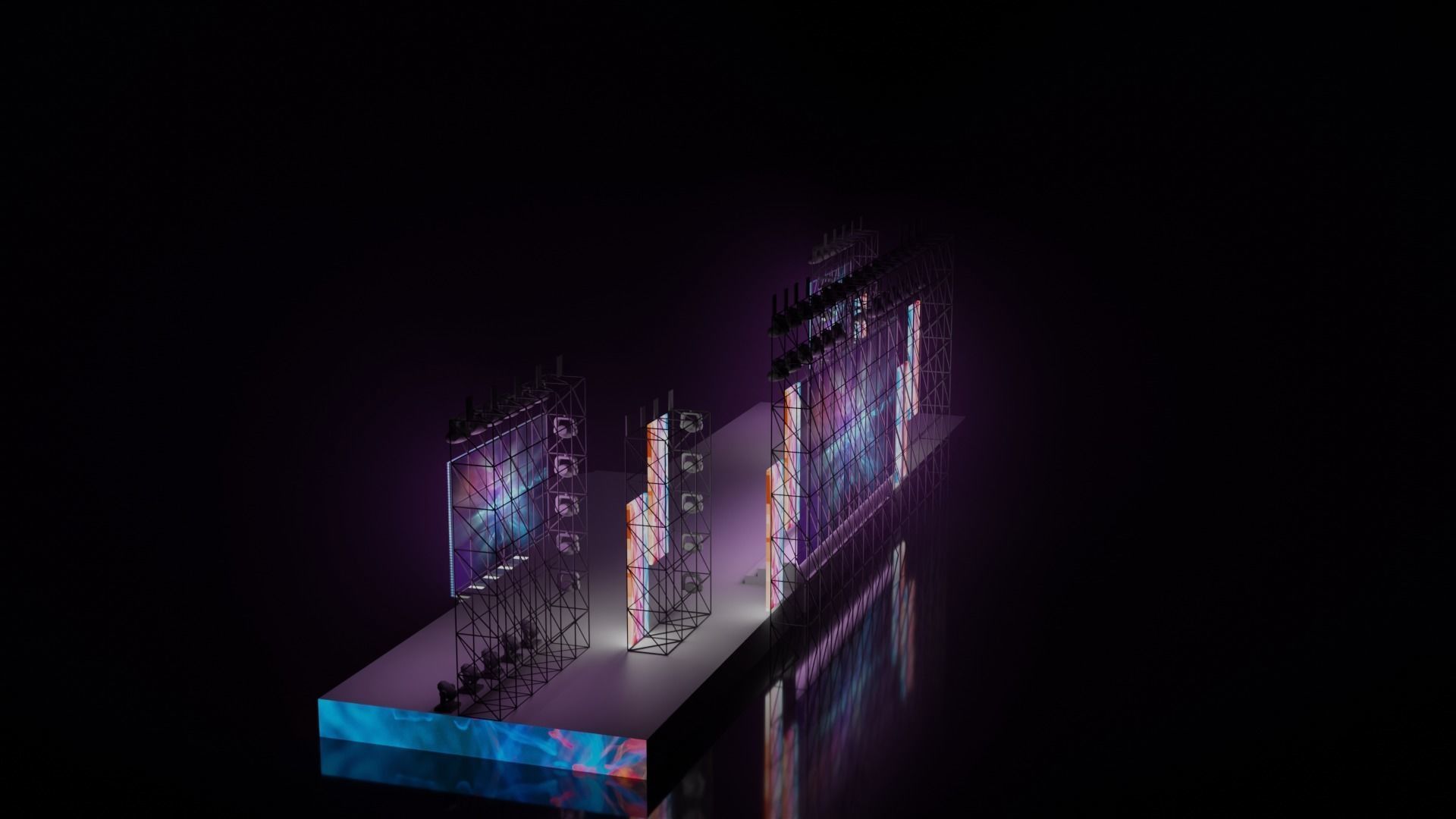 Concert stage 3D 3D model_21