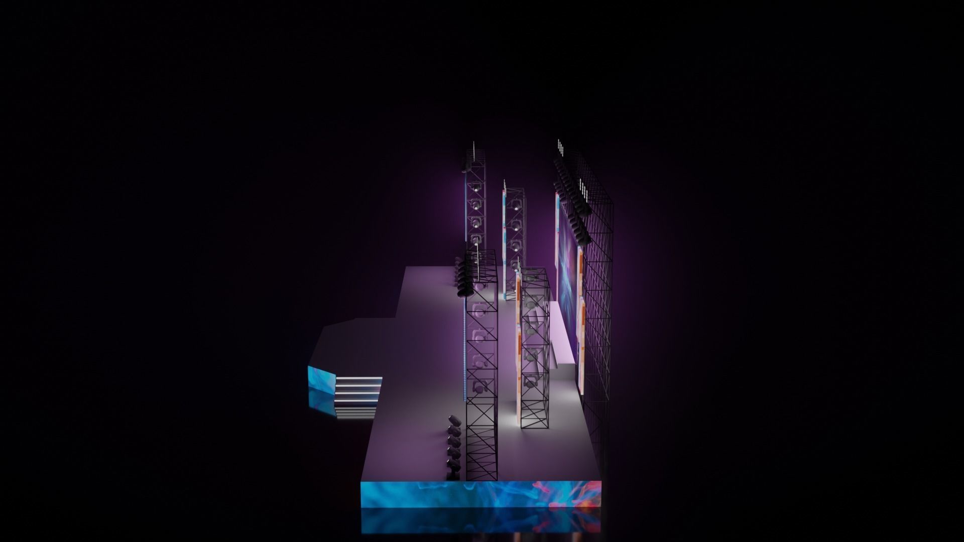 Concert stage 3D 3D model_22