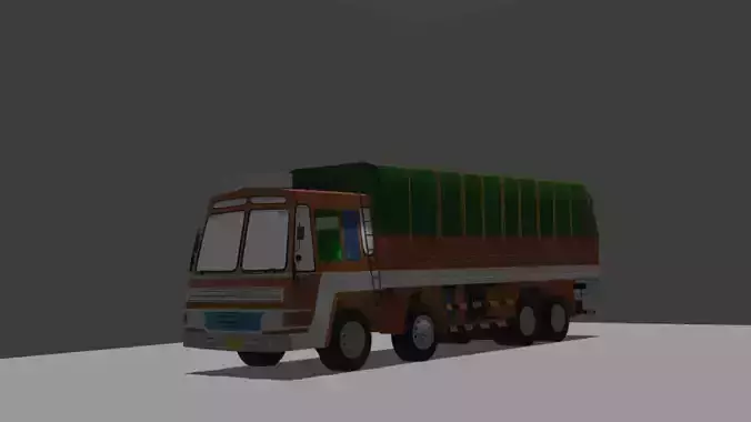 ASHOK LEYLAND  NP TRUCK  Low-poly 3D model