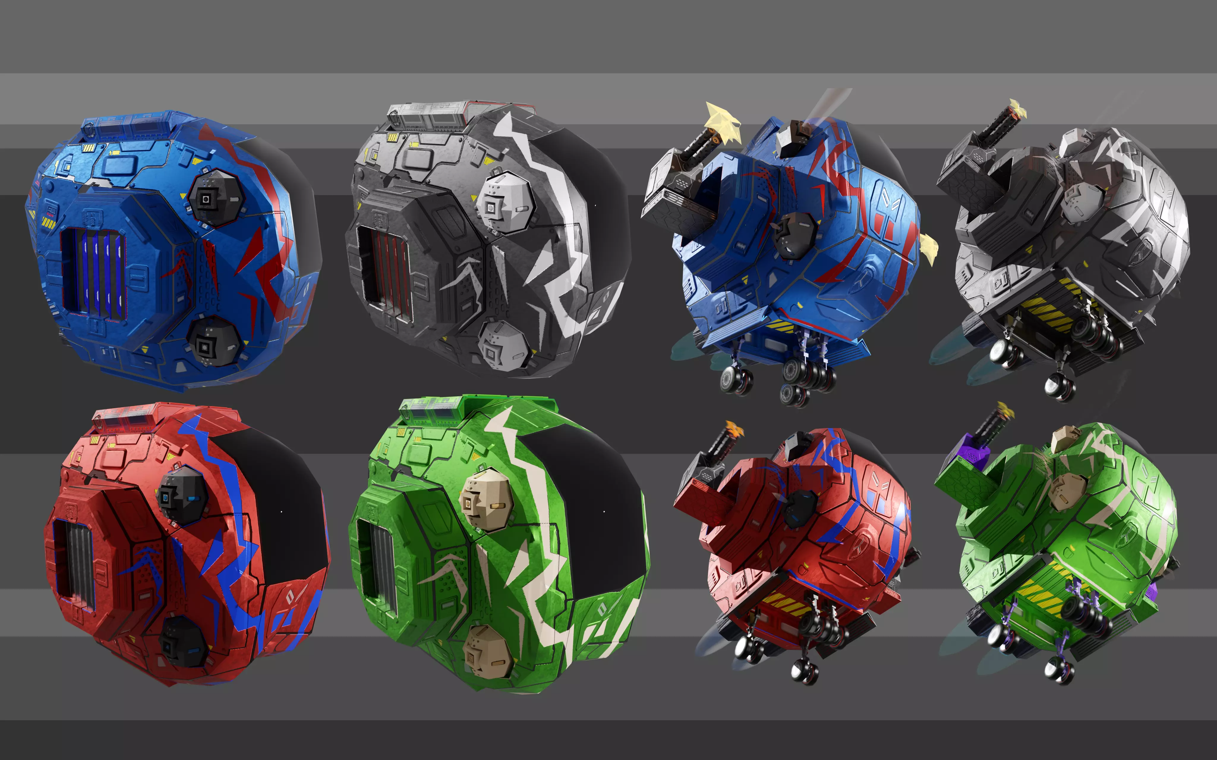 Shuttle escort machine Low-poly 3D model