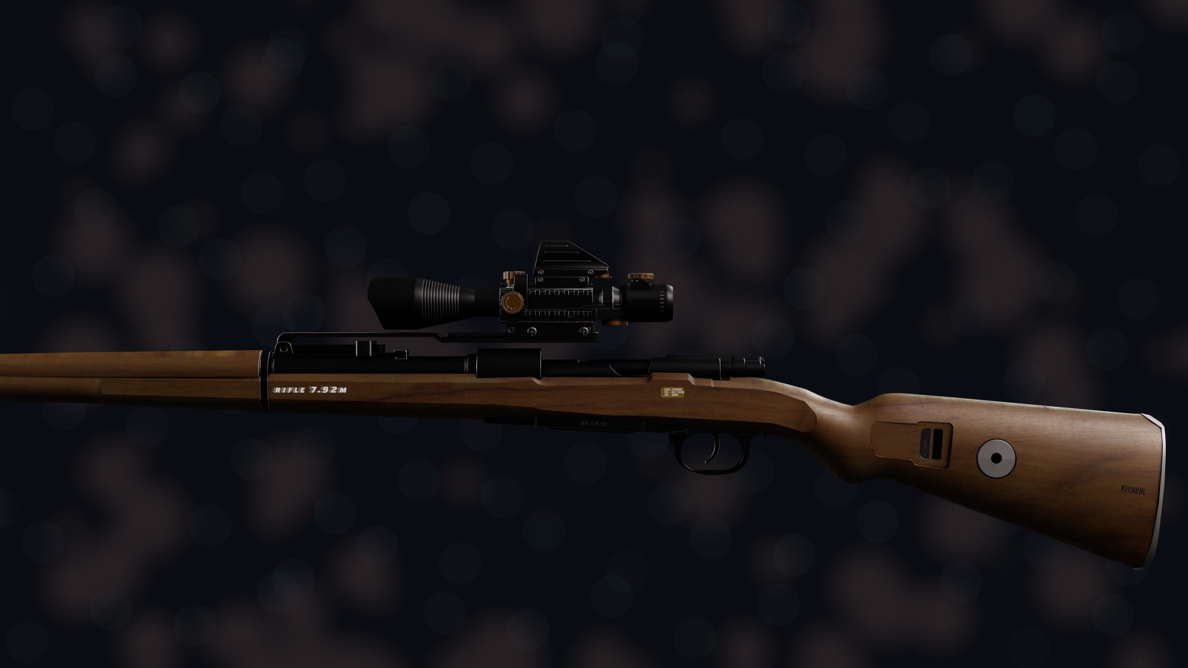 Weapon NZ KR-7 92M Low-poly 3D model_35