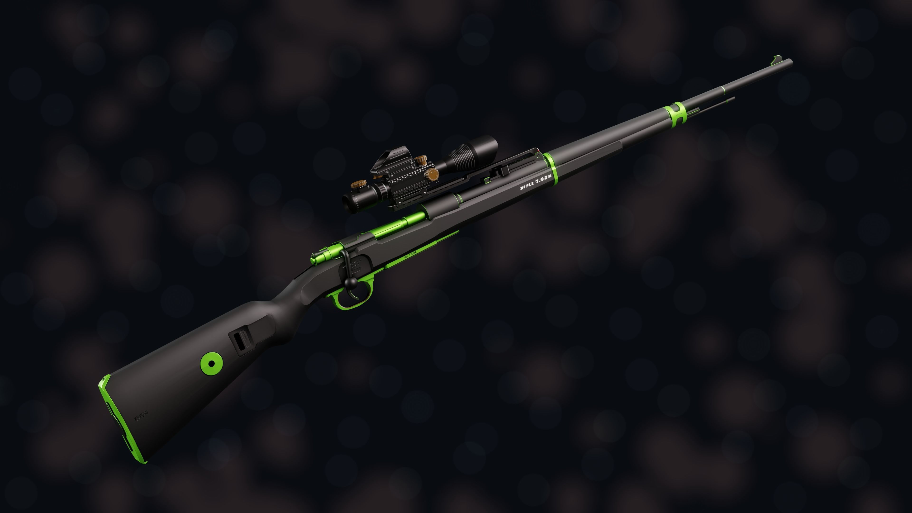 Weapon NZ KR-7 92M Low-poly 3D model_18