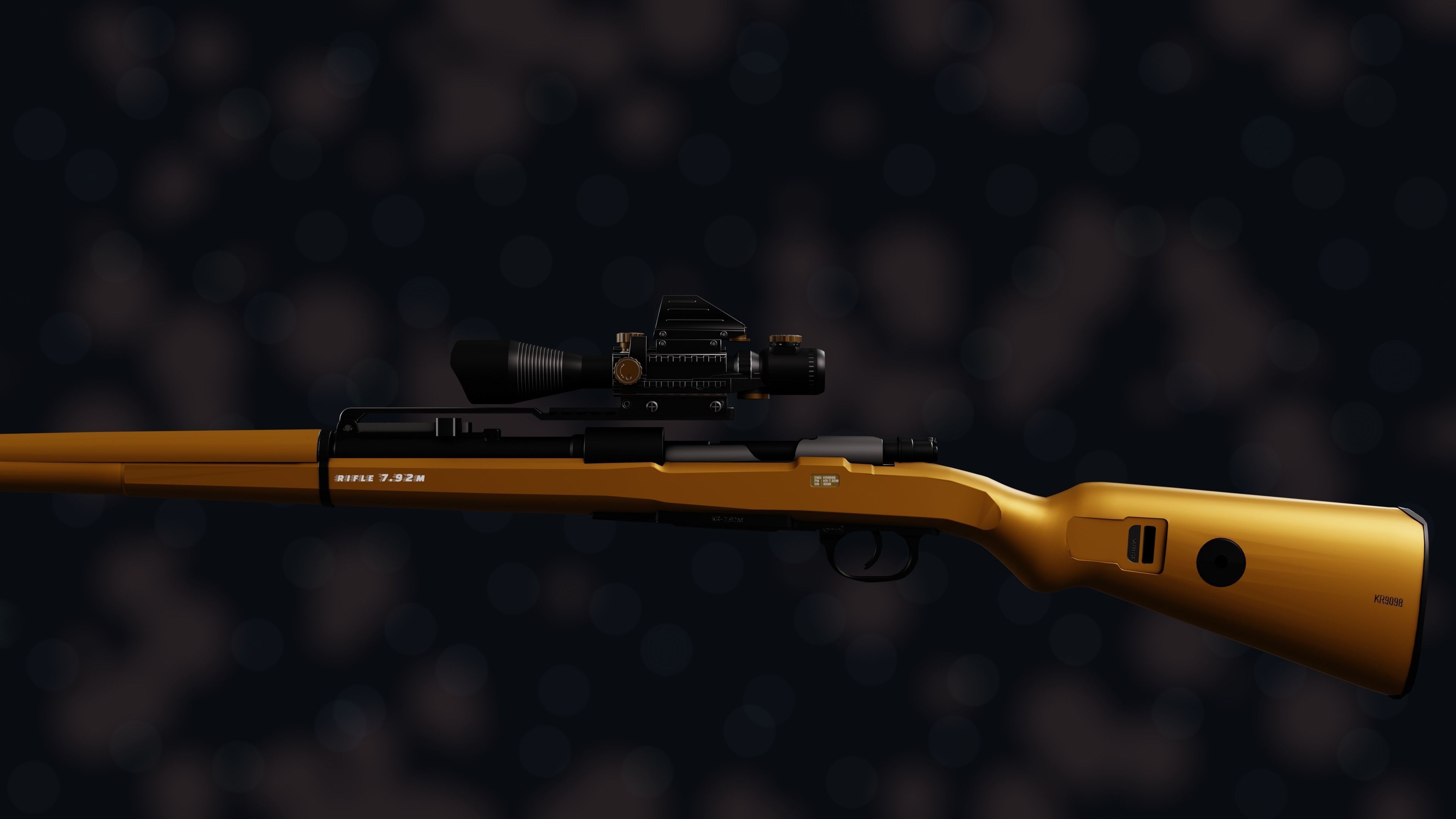 Weapon NZ KR-7 92M Low-poly 3D model_33