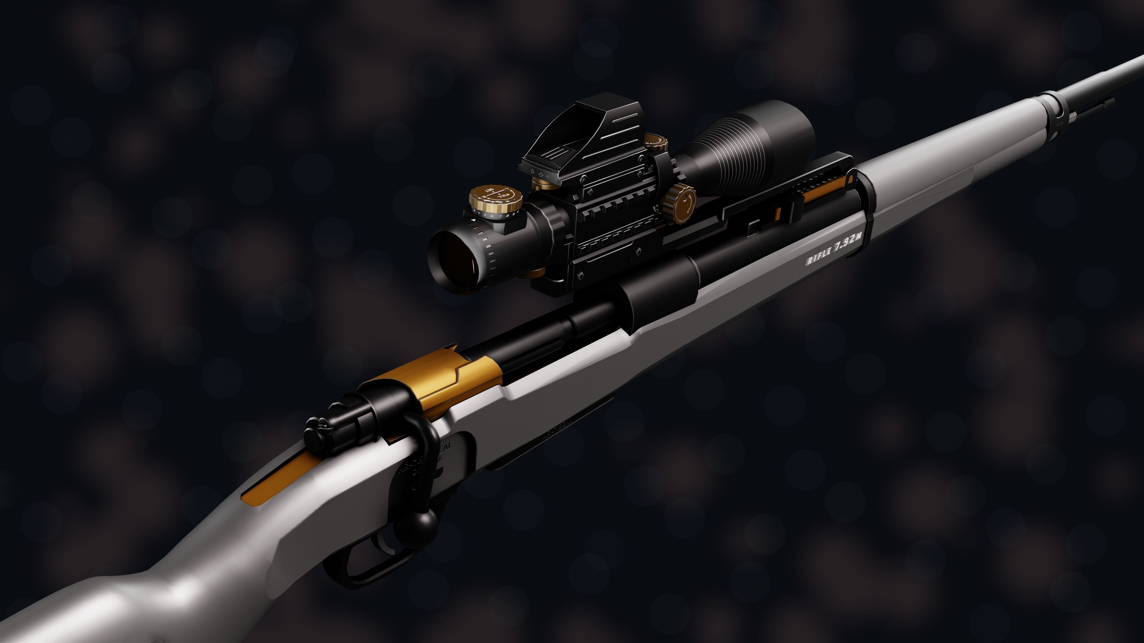 Weapon NZ KR-7 92M Low-poly 3D model_25